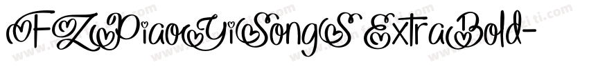 FZPiaoYiSongS ExtraBold字体转换